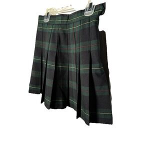 American Apparel Tennis Skirt Green Plaid Classic Hipster sz XXS Y2K Academia